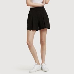 Kit & Ace | Pleated Black Shorts